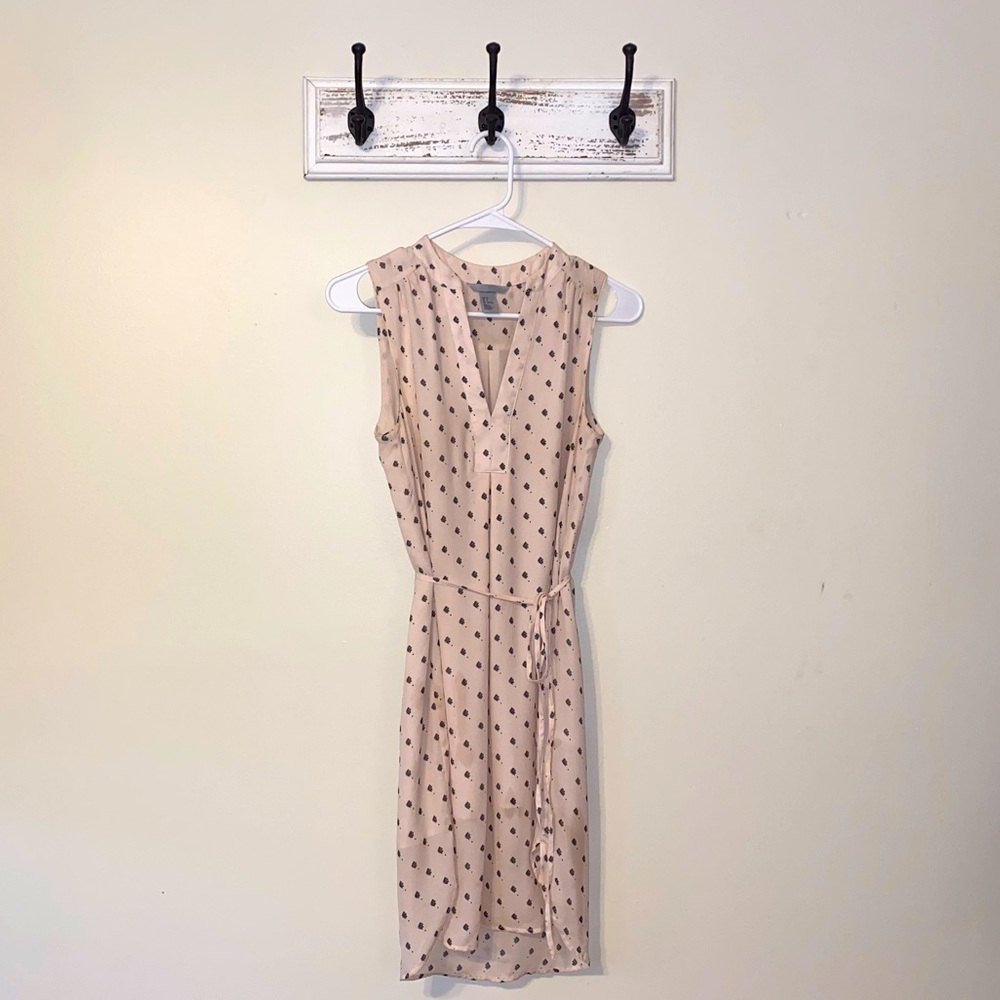 Pink H&M belted dress